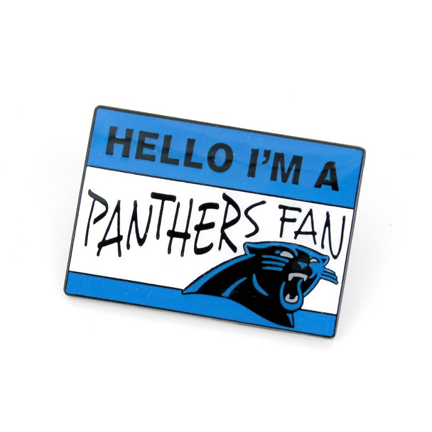 NFL Carolina Panthers Name Tag Pin