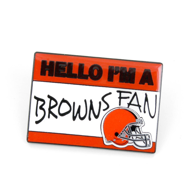 NFL Cleveland Browns Name Tag Pin