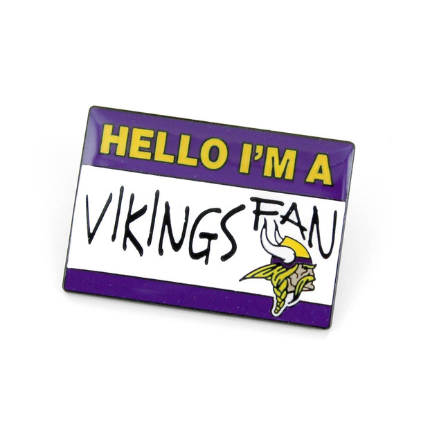 NFL Minnesota Vikings Name Tag Pin