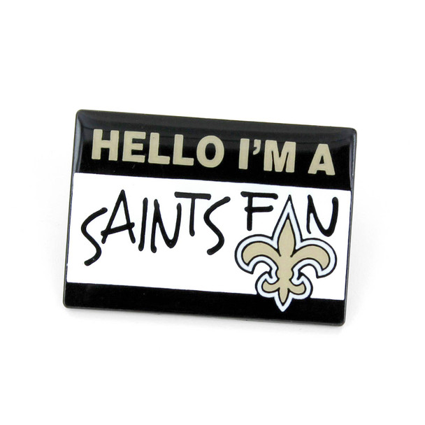 NFL New Orleans Saints Name Tag Pin
