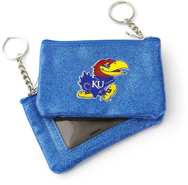 NCAA Kansas Jayhawks Sparkle Coin Purse
