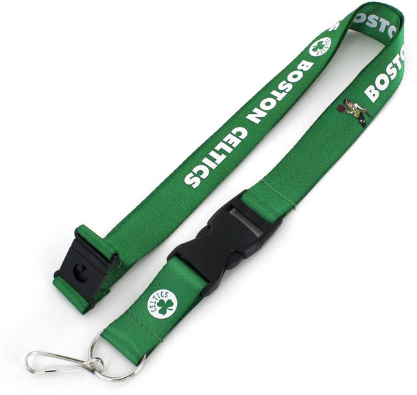 NBA Boston Celtics Team Lanyard Keychain ID Holder NBA Fan Accessory, Green