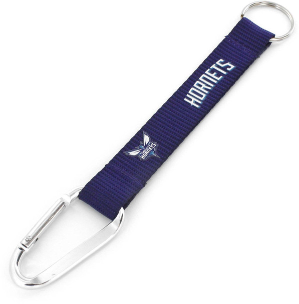 NBA Charlotte Hornets Carabiner Lanyard Keychain ID Holder NBA Fan Accessory Keychain