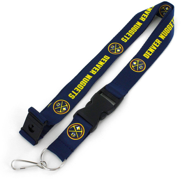 NBA Denver Nuggets Team Lanyard Keychain ID Holder NBA Fan Accessory, Blue