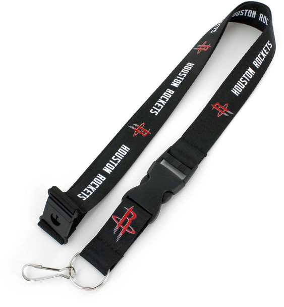NBA Houston Rockets Team Lanyard, Black