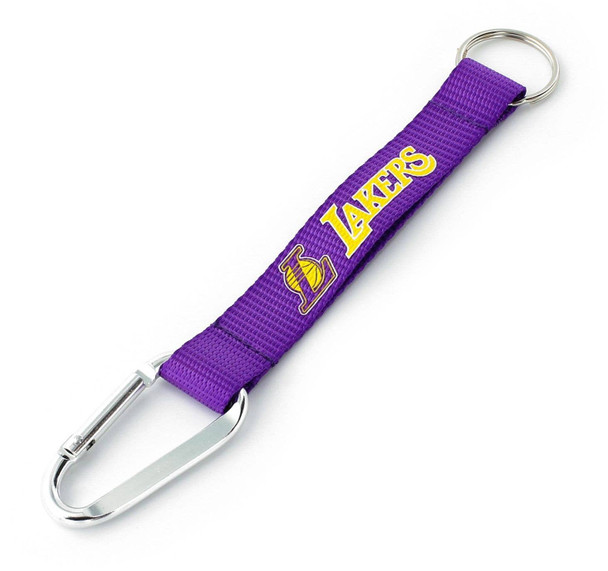 NBA Los Angeles Lakers Carabiner Lanyard Keychain ID Holder NBA Fan Accessory Keychain