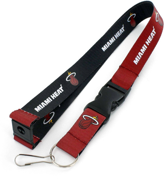 NBA Miami Heat Reversible Lanyard Keychain ID Holder NBA Fan Accessory