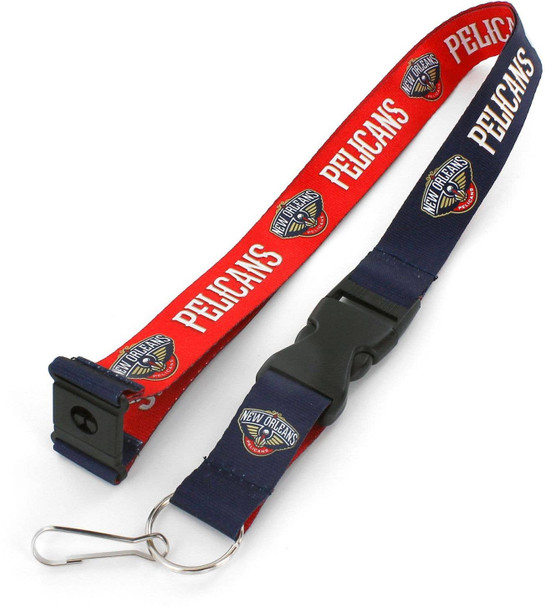 NBA New Orleans Pelicans Reversible Lanyard Keychain ID Holder NBA Fan Accessory