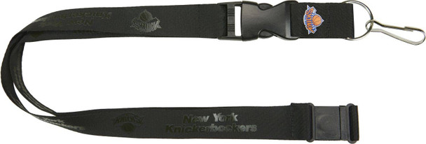 NBA New York Knicks Black on Black Lanyard