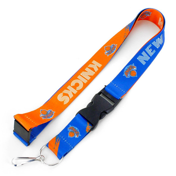 NBA New York Knicks Crossfade Lanyard Keychain ID Holder NBA Fan Accessory