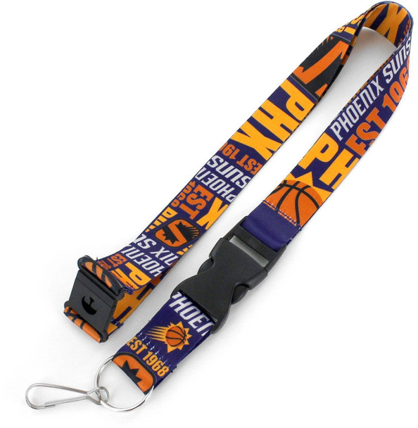 NBA Phoenix Suns Dynamic Lanyard Keychain ID Holder NBA Fan Accessory