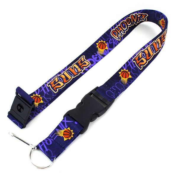 NBA Phoenix Suns Graffiti Lanyard Keychain ID Holder NBA Fan Accessory