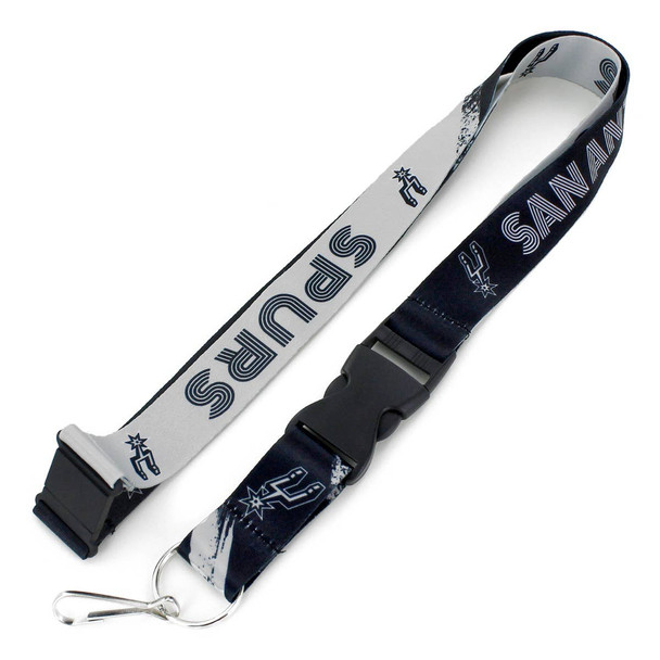 NBA San Antonio Spurs Crossfade Lanyard Keychain ID Holder NBA Fan Accessory
