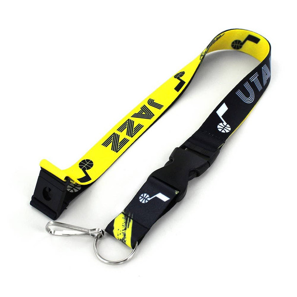 NBA Utah Jazz Crossfade Lanyard Keychain ID Holder NBA Fan Accessory