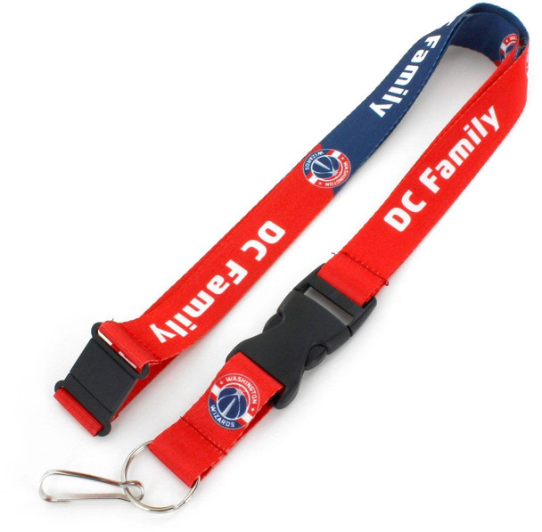 NBA Washington Wizards Slogan Lanyard Keychain ID Holder NBA Fan Accessory