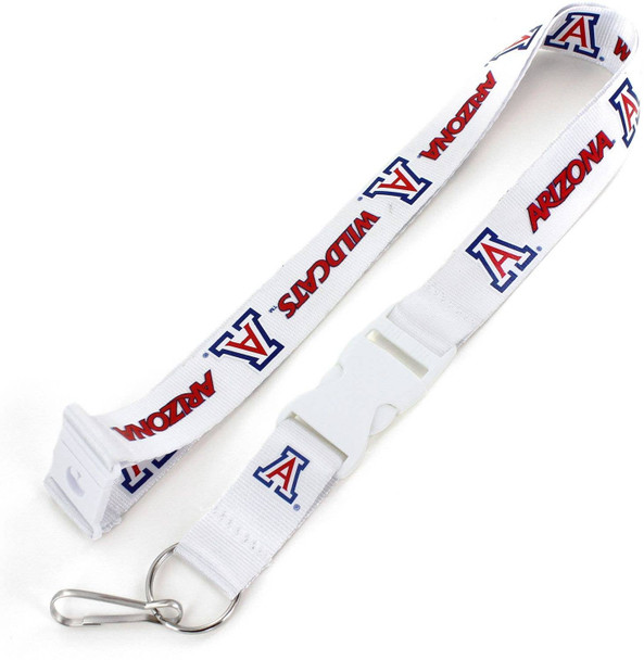 NCAA Arizona Wildcats Team Lanyard, White
