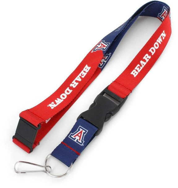 NCAA Arizona Wildcats Slogan Lanyard Keychain ID Holder NCAA Fan Accessory