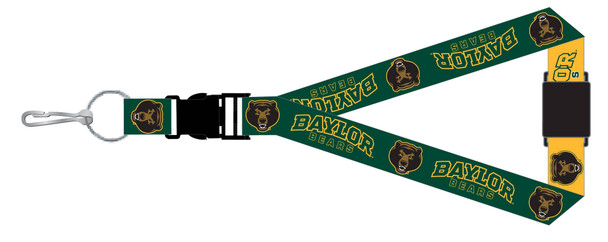 NCAA Baylor Bears Reversible Lanyard Keychain ID Holder NCAA Fan Accessory