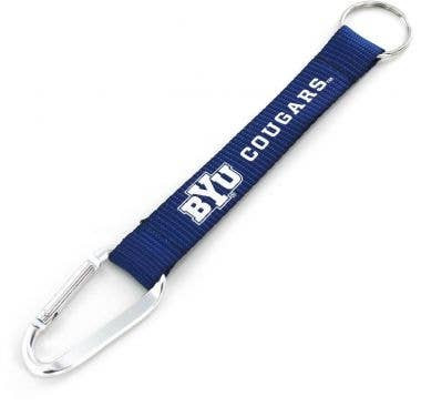 NCAA BYU Cougars Carabiner Lanyard Keychain ID Holder NCAA Fan Accessory Keychain