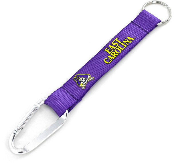 NCAA East Carolina Pirates Carabiner Lanyard Keychain