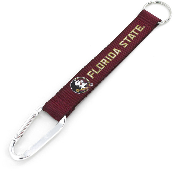 NCAA Florida State Seminoles Carabiner Lanyard Keychain ID Holder NCAA Fan Accessory Keychain