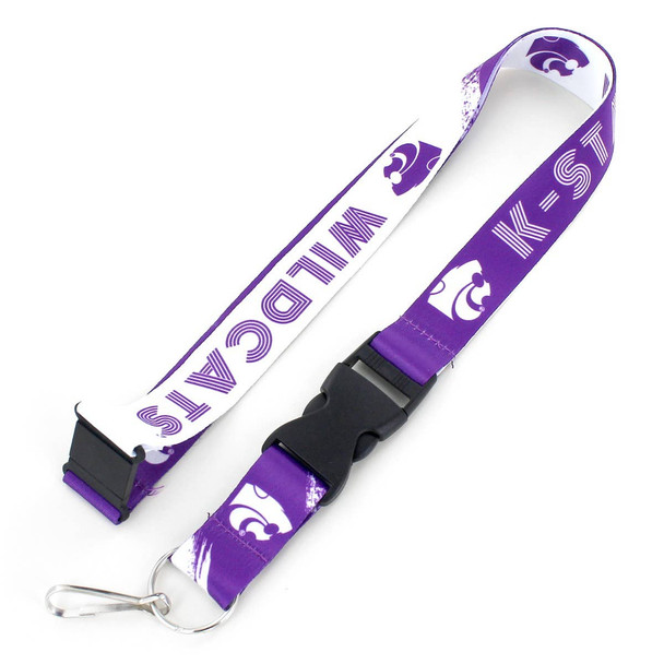 NCAA Kansas State Wildcats Crossfade Lanyard Keychain ID Holder NCAA Fan Accessory