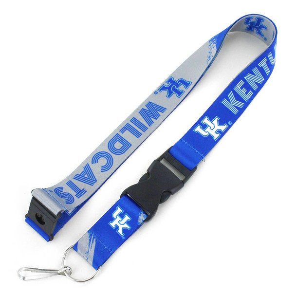 NCAA Kentucky Wildcats Crossfade Lanyard Keychain ID Holder NCAA Fan Accessory