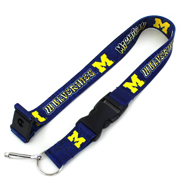 NCAA Michigan Wolverines Graffiti Lanyard