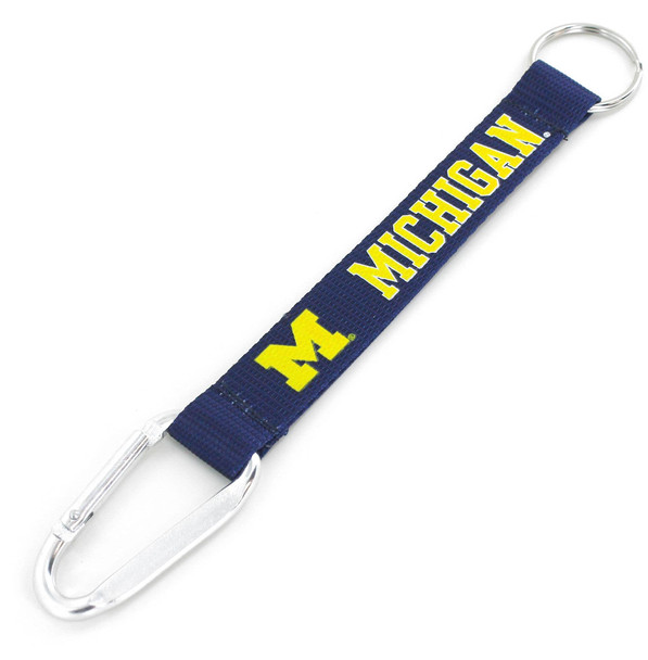 NCAA Michigan Wolverines Carabiner Lanyard Keychain