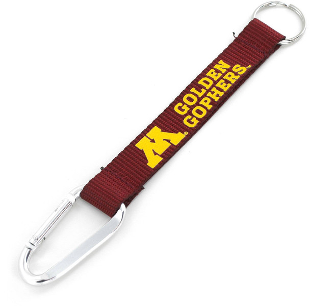 NCAA Minnesota Golden Gophers Carabiner Lanyard Keychain ID Holder NCAA Fan Accessory Keychain