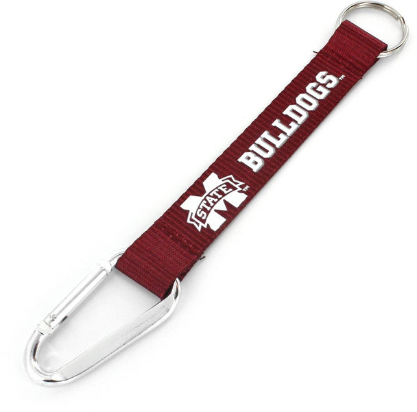 NCAA Mississippi State Bulldogs Carabiner Lanyard Keychain ID Holder NCAA Fan Accessory Keychain