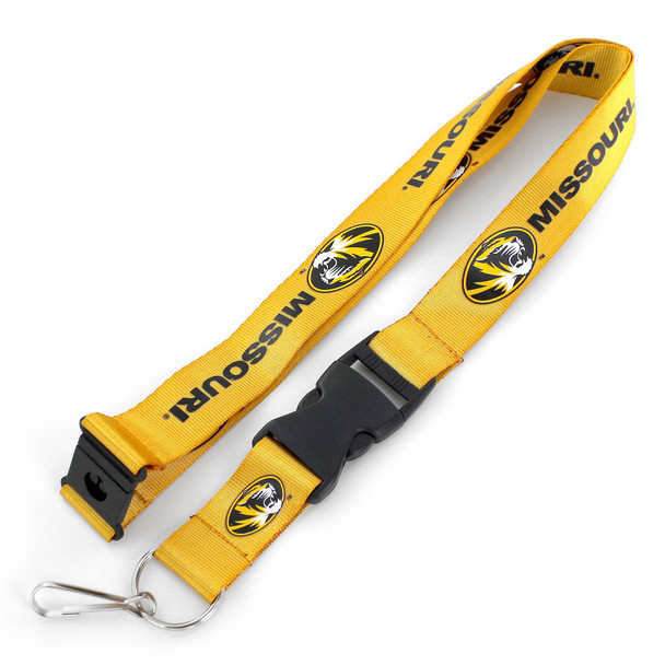 NCAA Missouri Tigers Team Lanyard, Yellow