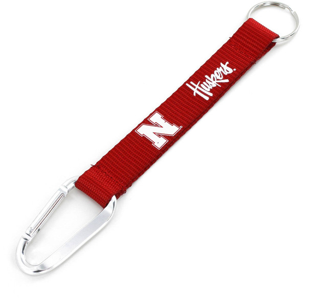 NCAA Nebraska Cornhuskers Carabiner Lanyard Keychain