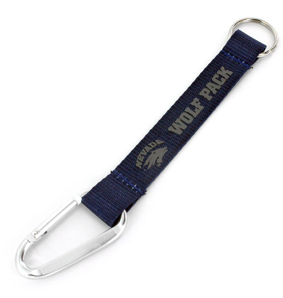 NCAA Nevada Wolf Pack Carabiner Lanyard Keychain ID Holder NCAA Fan Accessory Keychain