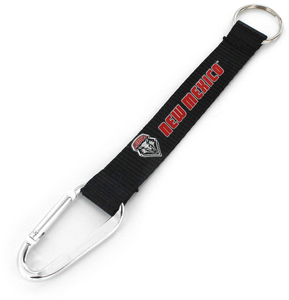 NCAA New Mexico Lobos Carabiner Lanyard Keychain ID Holder NCAA Fan Accessory Keychain