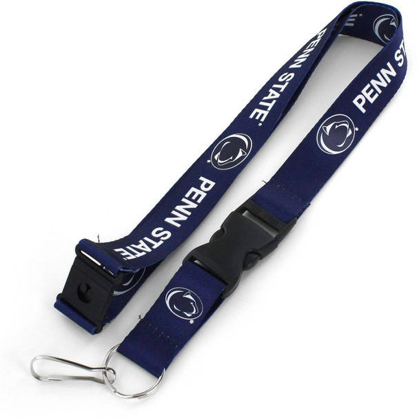 NCAA Penn State Nittany Lions Team Lanyard Keychain ID Holder NCAA Fan Accessory, Blue
