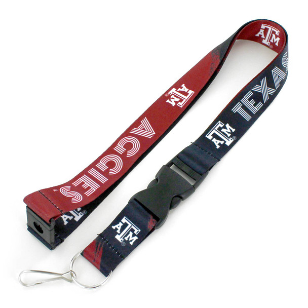 NCAA Texas A&M Aggies Crossfade Lanyard Keychain ID Holder NCAA Fan Accessory