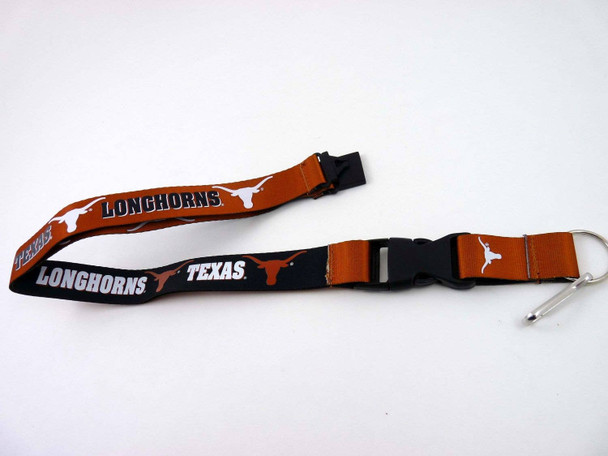 NCAA Texas Longhorns Reversible Lanyard Keychain ID Holder NCAA Fan Accessory