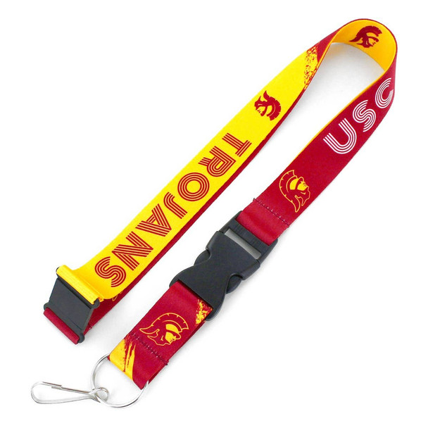 NCAA USC Trojans Crossfade Lanyard Keychain ID Holder NCAA Fan Accessory