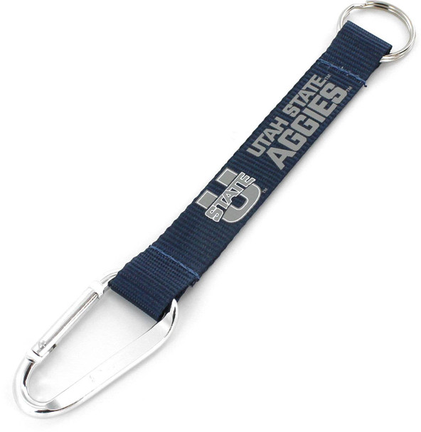 NCAA Utah State Aggies Carabiner Lanyard Keychain ID Holder NCAA Fan Accessory Keychain