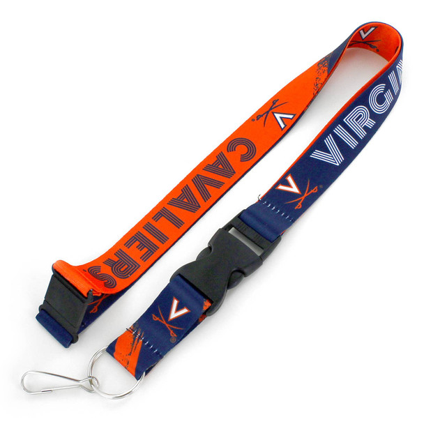 NCAA Virginia Cavaliers Crossfade Lanyard Keychain ID Holder NCAA Fan Accessory