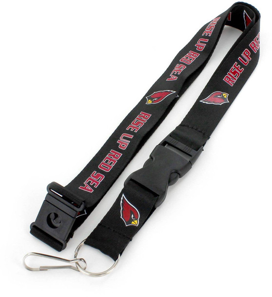 NFL Arizona Cardinals  "Red Sea" Team Lanyard Keychain ID Holder NFL Fan Accessory