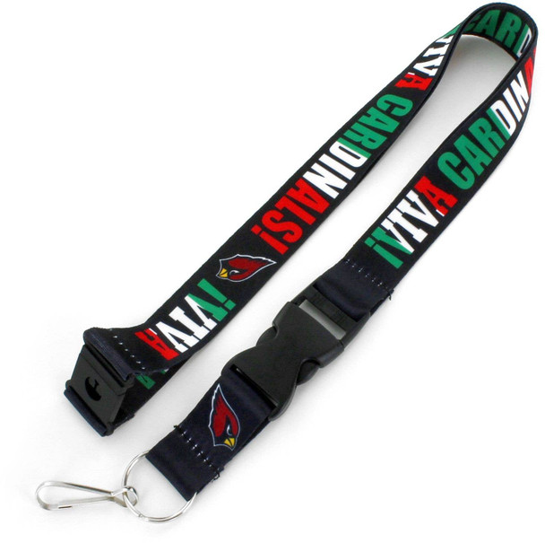NFL Arizona Cardinals Viva Lanyard Keychain ID Holder NFL Fan Accessory