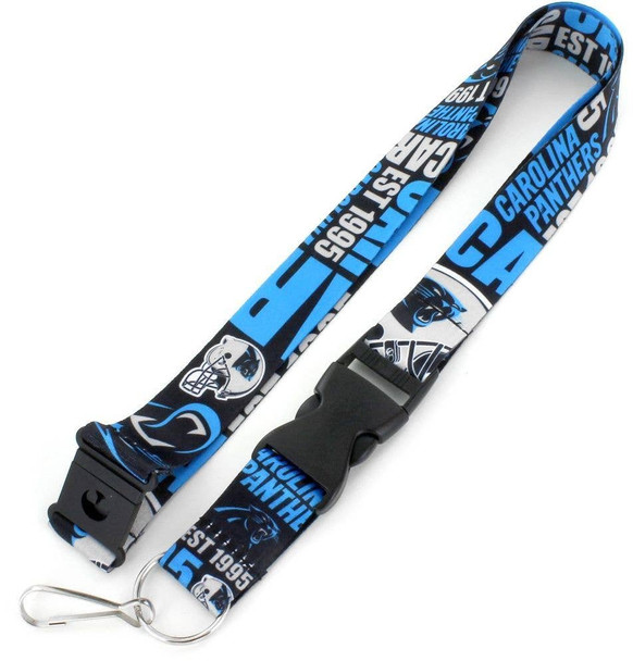 NFL Carolina Panthers Dynamic Lanyard Keychain ID Holder NFL Fan Accessory