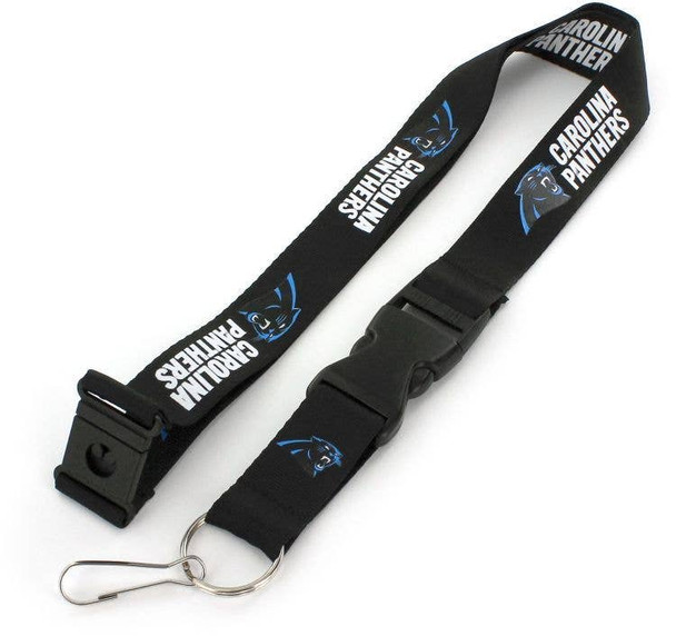 NFL Carolina Panthers Team Lanyard, Black