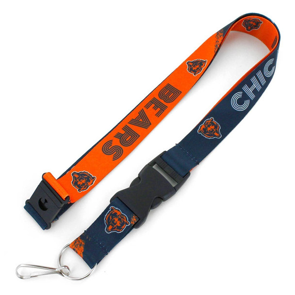 NFL Chicago Bears Crossfade Lanyard Keychain ID Holder NFL Fan Accessory