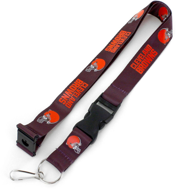 NFL Cleveland Browns Team Lanyard, Brown