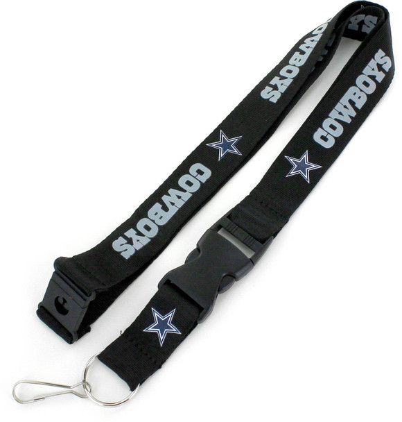 NFL Dallas Cowboys Team Lanyard, Black