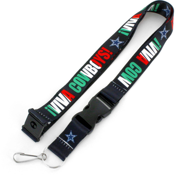 NFL Dallas Cowboys Viva Lanyard Keychain ID Holder NFL Fan Accessory