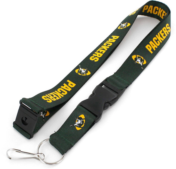 NFL Green Bay Packers Throwback Lanyard Keychain ID Holder NFL Fan Accessory